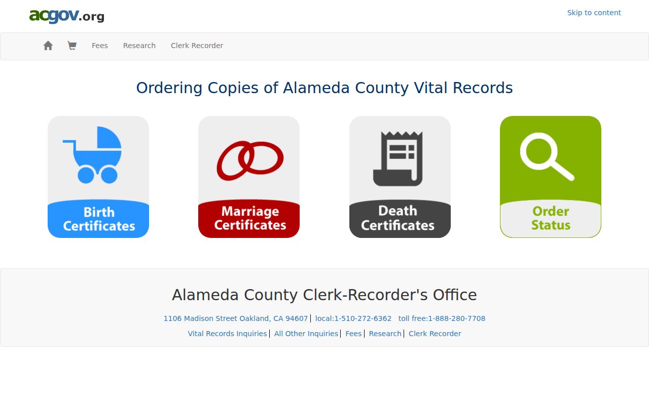 Newark previous residents Alameda vital records access