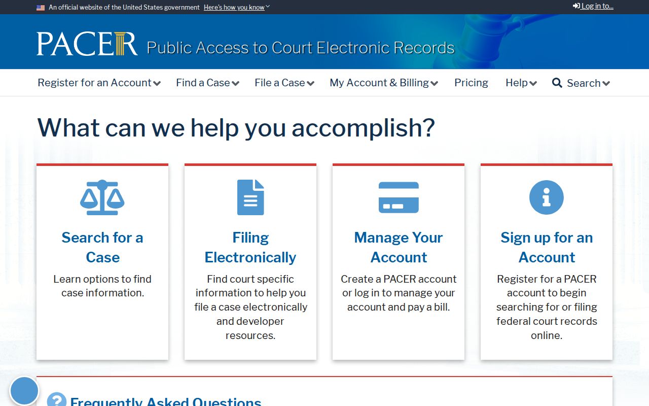 Newark resident lookup PACER federal court search